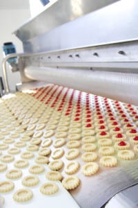 production cookie in factory